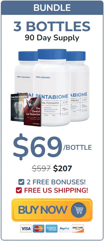 DentaBiome three bottles order